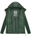 Navahoo Nimm mich mit Womens Fleece Hybrid Jacket Trekking Dunkelgrün-Gr.M