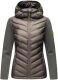 Navahoo Nimm mich mit Damen Fleece Hybrid Jacke Trekking Wanderjacke Dunkelgrau-Gr.XS