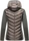 Navahoo Nimm mich mit Damen Fleece Hybrid Jacke Trekking Wanderjacke Dunkelgrau-Gr.M