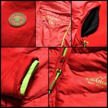 Navahoo Nimm mich mit Damen Fleece Hybrid Jacke Trekking Wanderjacke Aubergine-Gr.M
