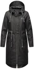 Navahoo Josinaa ladies spring jacket light coat with hood - Black-Gr.XS