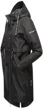 Navahoo Josinaa ladies spring jacket light coat with hood - Black-Gr.S