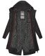 Navahoo Josinaa ladies spring jacket light coat with hood - Black-Gr.S