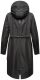 Navahoo Josinaa ladies spring jacket light coat with hood - Black-Gr.3XL
