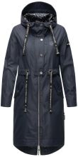 Navahoo Josinaa ladies spring jacket light coat with hood - Navy-Gr.S