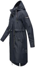 Navahoo Josinaa ladies spring jacket light coat with hood - Navy-Gr.S
