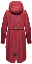 Navahoo Josinaa ladies spring jacket light coat with hood - Bordeaux-Gr.XS