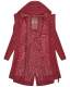 Navahoo Josinaa ladies spring jacket light coat with hood - Bordeaux-Gr.XS