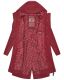 Navahoo Josinaa ladies spring jacket light coat with hood - Bordeaux-Gr.XS