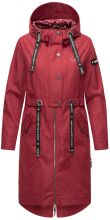 Navahoo Josinaa ladies spring jacket light coat with hood - Bordeaux-Gr.S