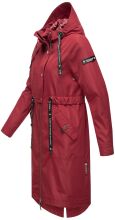 Navahoo Josinaa ladies spring jacket light coat with hood - Bordeaux-Gr.S