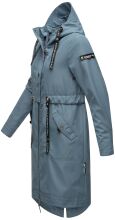 Navahoo Josinaa ladies spring jacket light coat with hood - Blue-Gr.S