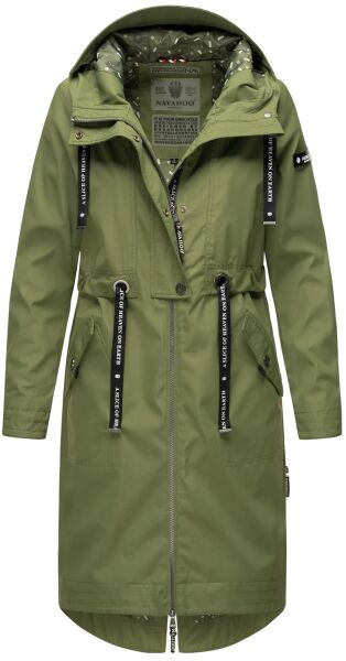 Navahoo Josinaa Damen Übergangs Mantel Olive-Gr.XS