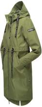 Navahoo Josinaa ladies spring jacket light coat with hood - Olive-Gr.M