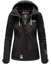 Marikoo Kleinezicke Damen Softshell Jacke Schwarz-Gr.M