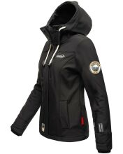 Marikoo Kleinezicke Damen Softshell Jacke Schwarz-Gr.M