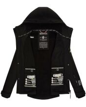 Marikoo Kleinezicke Damen Softshell Jacke Schwarz-Gr.M