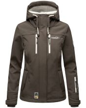 Marikoo Kleine Zicke Damen Softshell Fr&uuml;hling &Uuml;bergangs Jacke Anthrazit-Gr.L