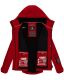 Marikoo Kleinezicke Damen Softshell Jacke Rot-Gr.M