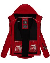Marikoo Kleinezicke Damen Softshell Jacke Rot-Gr.XXL