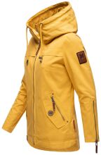 Navahoo Wekoo Damen &Uuml;bergangsjacke mit Kapuze Senfgelb Gr&ouml;&szlig;e L - Gr. 40