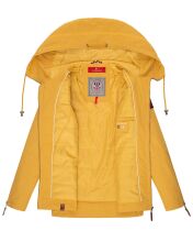 Navahoo Wekoo Damen Übergangsjacke mit Kapuze Senfgelb Muster Größe XS - Gr. 34