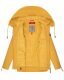 Navahoo Wekoo Damen Übergangsjacke mit Kapuze Senfgelb Muster Größe XS - Gr. 34