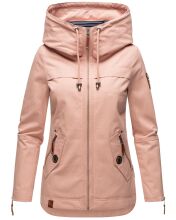 Navahoo Wekoo Damen &Uuml;bergangsjacke mit Kapuze Light Rose Gr&ouml;&szlig;e S - Gr. 36