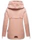 Navahoo Wekoo Damen Übergangsjacke mit Kapuze Light Rose Größe M - Gr. 38