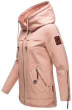 Navahoo Wekoo Damen Übergangsjacke mit Kapuze Light Rose Muster Größe S - Gr. 36