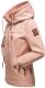 Navahoo Wekoo Damen Übergangsjacke mit Kapuze Light Rose Muster Größe S - Gr. 36
