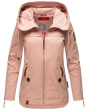 Navahoo Wekoo Damen &Uuml;bergangsjacke mit Kapuze Light Rose Muster Gr&ouml;&szlig;e M - Gr. 38
