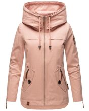 Navahoo Wekoo Damen &Uuml;bergangsjacke mit Kapuze Light Rose Muster Gr&ouml;&szlig;e M - Gr. 38
