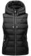 Marikoo Taisaa ladies quilted vest spring jacket - Black-Gr.XS