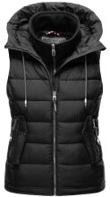 Marikoo Taisaa ladies quilted vest spring jacket - Black-Gr.S