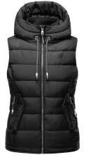 Marikoo Taisaa ladies quilted vest spring jacket - Black-Gr.S