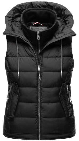 Marikoo Taisaa ladies quilted vest spring jacket - Black-Gr.XL