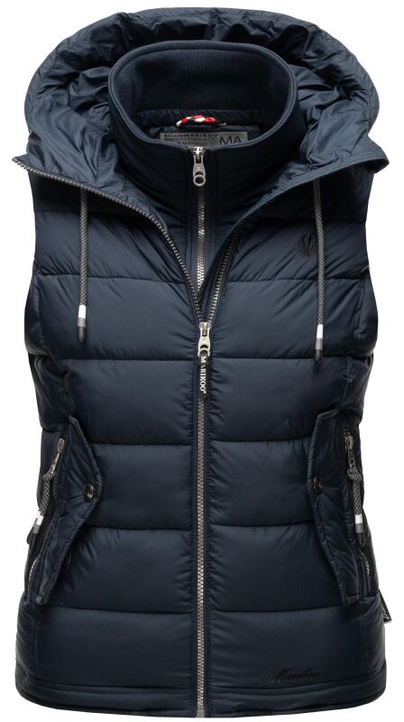 Marikoo Taisaa Damen Stepp Weste Übergangsjacke Navy