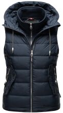 Marikoo Taisaa ladies quilted vest spring jacket - Navy-Gr.M