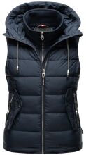Marikoo Taisaa Damen Stepp Weste &Uuml;bergangsjacke - Navy-Gr.XL