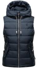 Marikoo Taisaa ladies quilted vest spring jacket - Navy-Gr.XL