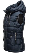 Marikoo Taisaa Damen Stepp Weste &Uuml;bergangsjacke - Navy-Gr.XXL