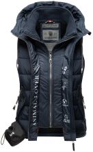 Marikoo Taisaa Damen Stepp Weste &Uuml;bergangsjacke - Navy-Gr.XXL