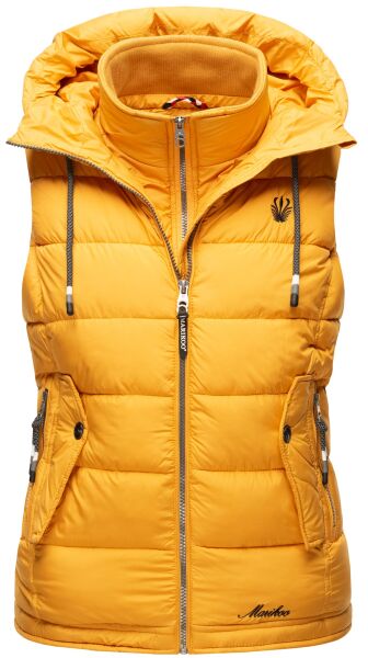 Marikoo Taisaa Damen Stepp Weste Übergangsjacke - Gelb-Gr.XS