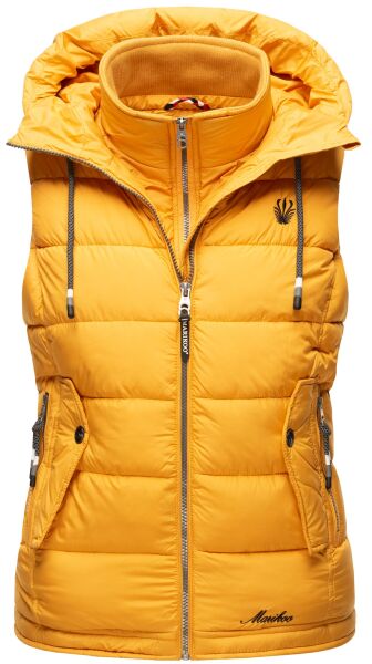 Marikoo Taisaa ladies quilted vest spring jacket - Yellow-Gr.S