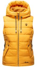 Marikoo Taisaa ladies quilted vest spring jacket - Yellow-Gr.S