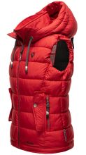 Marikoo Taisaa Damen Stepp Weste &Uuml;bergangsjacke - Rot-Gr.S