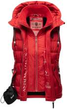 Marikoo Taisaa ladies quilted vest spring jacket - Red-Gr.M
