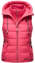 Marikoo Taisaa Damen Stepp Weste Übergangsjacke - Pink-Gr.XS