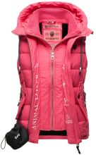 Marikoo Taisaa Damen Stepp Weste Übergangsjacke - Pink-Gr.XS